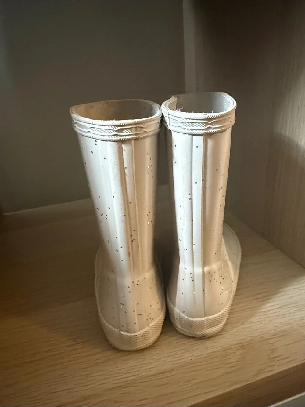 Hunter Kids Cream Rain & Snow Boots